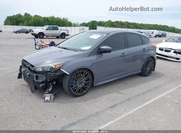 WF0DP3TH3H4123101 2017 FORD FOCUS RS Gray წინა მარცხენა ხედი სამი მეოთხედიდან