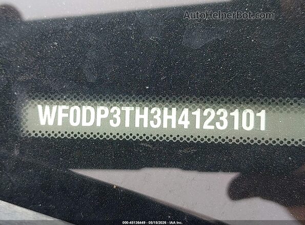 WF0DP3TH3H4123101 2017 FORD FOCUS RS Gray ძრავის განყოფილების ხედი