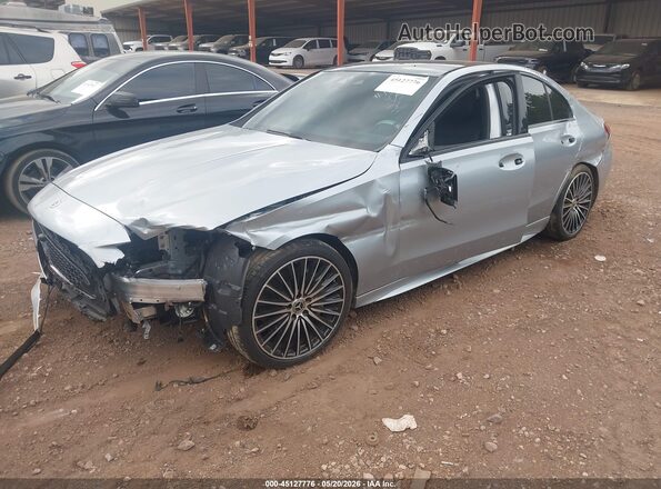 W1KAF4GB2PR130486 2023 MERCEDES-BENZ C Silver Առջևի ձախ երեք քառորդ տեսարան