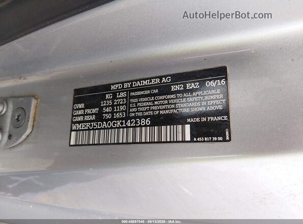 WMEFJ5DA0GK142386 2016 SMART FORTWO White Widok komory silnika