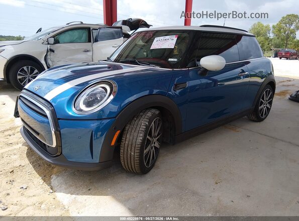 WMW33DH09N2P89371 2022 MINI HARDTOP Blue Передня ліва чверть