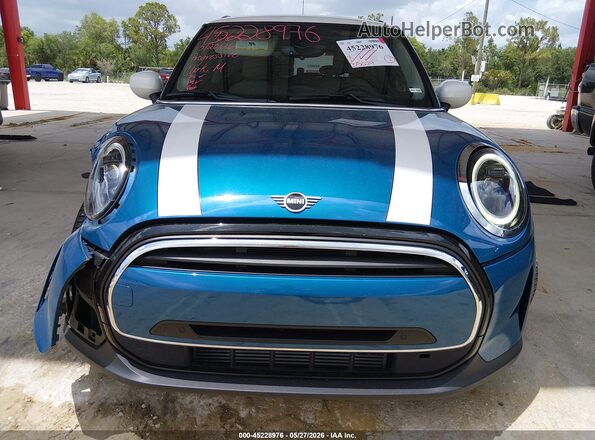 WMW33DH09N2P89371 2022 MINI HARDTOP Blue Вид задньої частини салону