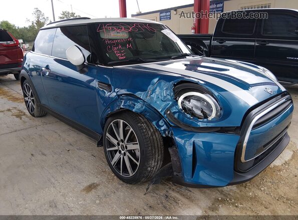WMW33DH09N2P89371 2022 MINI HARDTOP Blue Вид спереду