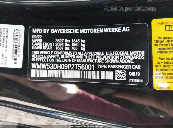 WMW53DH09P2T56001 2023 MINI HARDTOP Black Вид підкапотного простору
