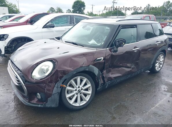 WMWLN5C33H2E33121 2017 MINI CLUBMAN Burgundy წინა ხედი