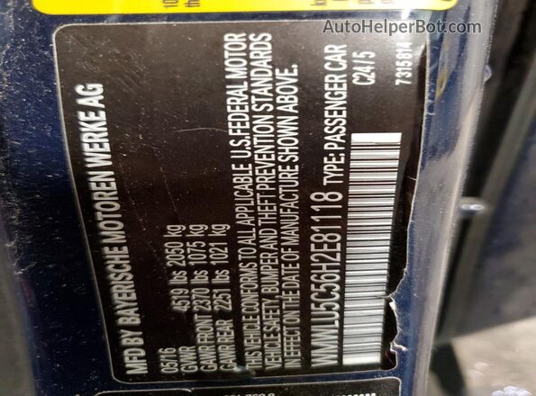 WMWLU5C56H2E81118 2017 MINI COOPER Blue Widok komory silnika