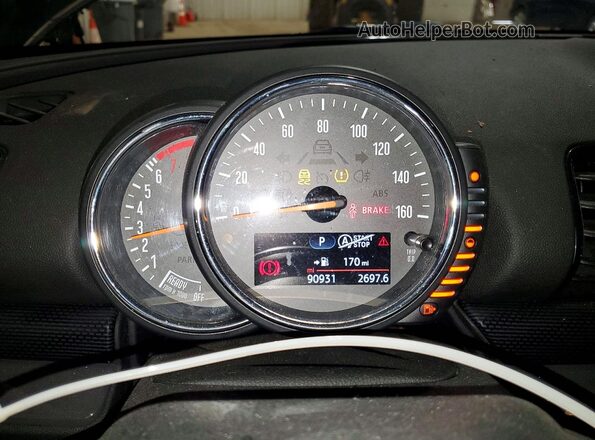 WMWLU5C59H2C46387 2017 MINI COOPER Green Instrument cluster view
