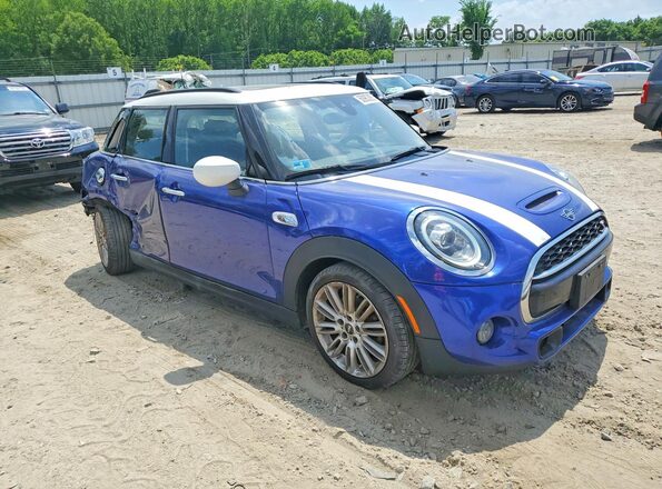 WMWXU9C04M2N50490 2021 MINI COOPER Blue Передня права чверть