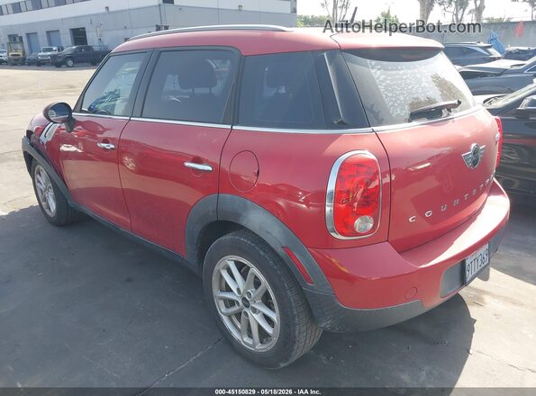 WMWZB3C5XGWR49943 2016 MINI COUNTRYMAN Красный Задняя левая четверть
