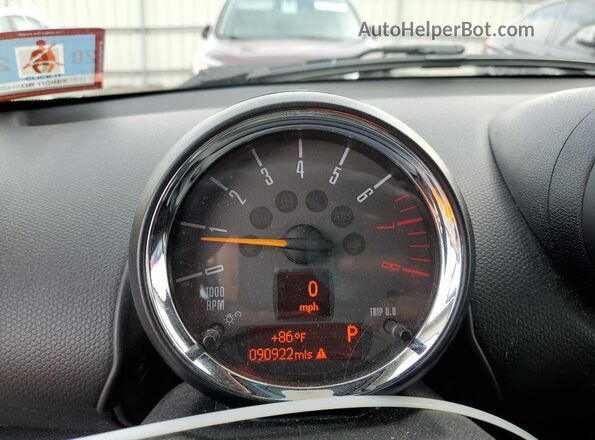 WMWZC3C54GWT07019 2016 MINI COOPER Black Widok zestawu wskaźników