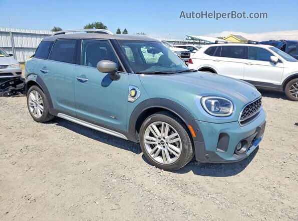 WMZ23BS03P3R44683 2023 MINI COOPER Бирюзовый Передняя правая четверть