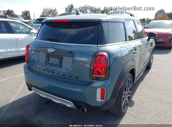 WMZ53BR08M3M36675 2021 MINI COUNTRYMAN Зеленый Задняя правая четверть