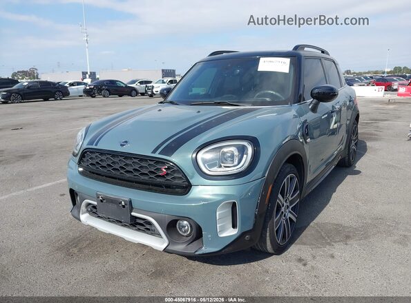 WMZ53BR08M3M36675 2021 MINI COUNTRYMAN Зеленый Передняя левая четверть