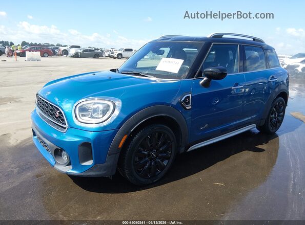 WMZ83BR00M3M92879 2021 MINI COUNTRYMAN Синий Передняя левая четверть