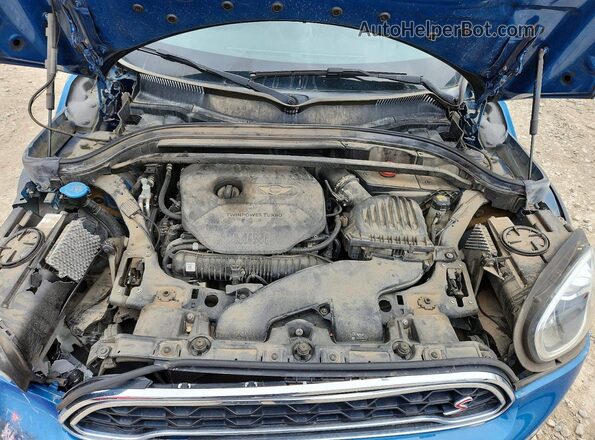 WMZYT5C32H3D81523 2017 MINI COOPER Blue უკანა სალონის ხედი