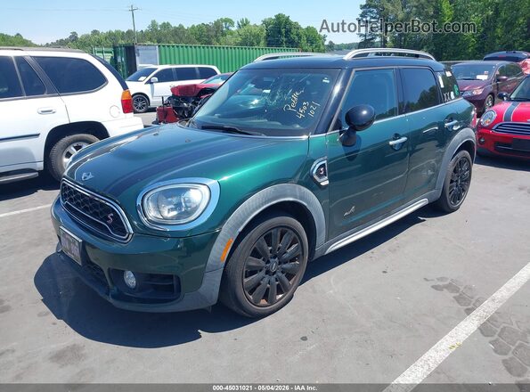 WMZYT5C37J3D82138 2018 MINI COUNTRYMAN Зеленый Передняя левая четверть
