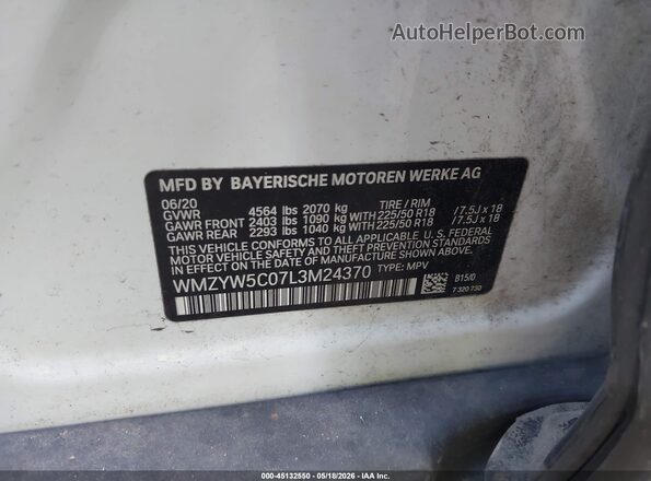 WMZYW5C07L3M24370 2020 MINI COUNTRYMAN White Вид підкапотного простору