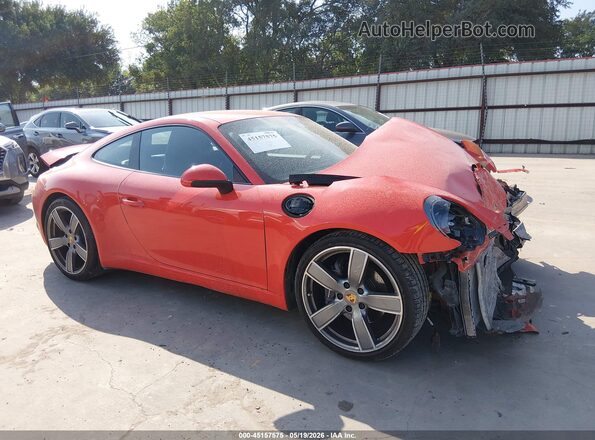 WP0AA2A92HS107271 2017 PORSCHE 911 Orange უკანა სალონის ხედი