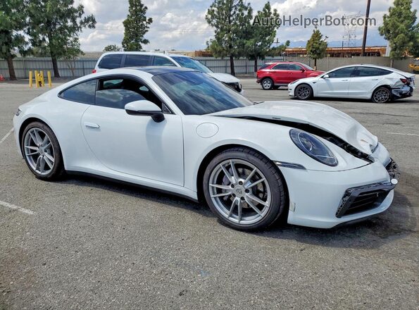 WP0AA2A94LS205131 2020 PORSCHE 911 White წინა მარჯვენა