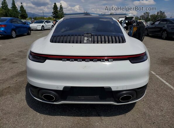 WP0AA2A94LS205131 2020 PORSCHE 911 White უკანა ხედი