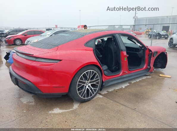 WP0AA2Y14NSA10412 2022 PORSCHE TAYCAN Red უკანა მარჯვენა
