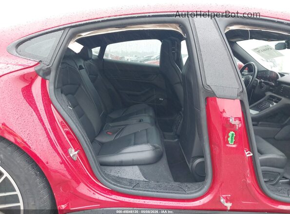 WP0AA2Y14NSA10412 2022 PORSCHE TAYCAN Red VIN კოდის სტიკერის ხედი