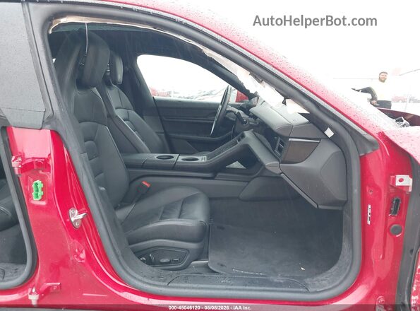 WP0AA2Y14NSA10412 2022 PORSCHE TAYCAN Red წინა სალონის ხედი