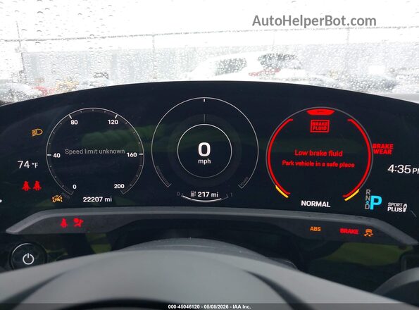 WP0AA2Y14NSA10412 2022 PORSCHE TAYCAN Red უკანა სავარძლების ხედი