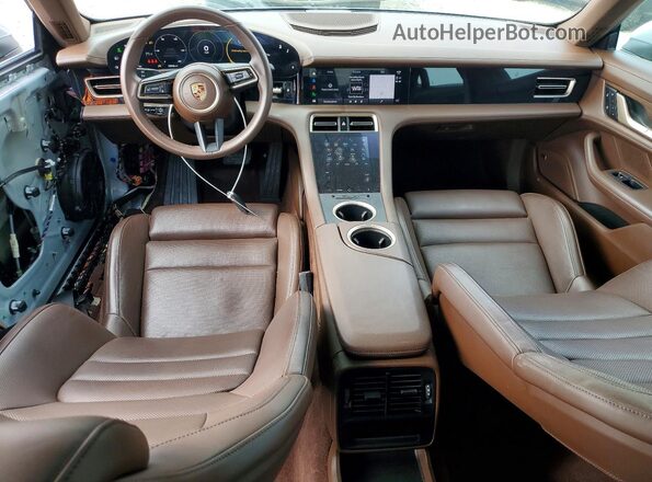 WP0AA2Y14NSA13214 2022 PORSCHE TAYCAN White Առջևի վահանակի տեսք