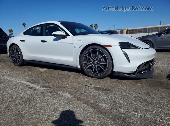 WP0AA2Y16PSA13685 2023 PORSCHE TAYCAN White Przód prawy