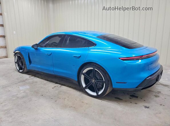 WP0AA2Y17MSA13741 2021 PORSCHE TAYCAN Blue Հետևի ձախ