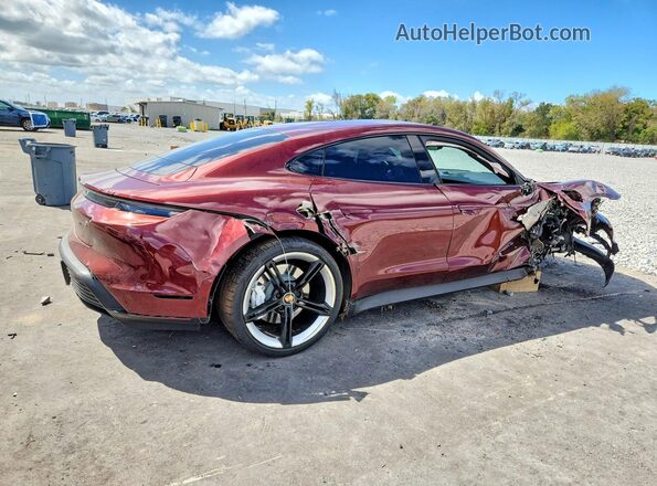 WP0AA2Y1XMSA18089 2021 PORSCHE TAYCAN Burgundy Rear right