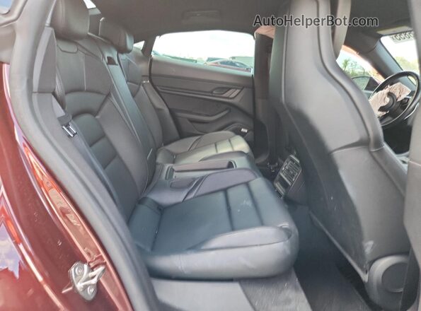 WP0AA2Y1XMSA18089 2021 PORSCHE TAYCAN Burgundy Rear seats view