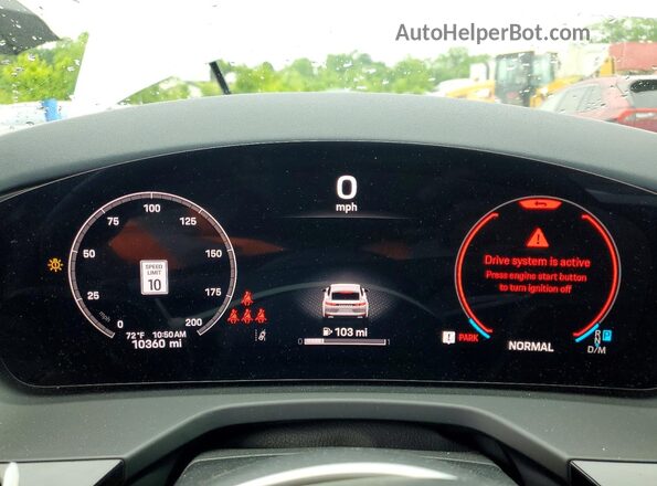 WP0AA2YA1SL000407 2025 PORSCHE PANAMERA White Instrument cluster view