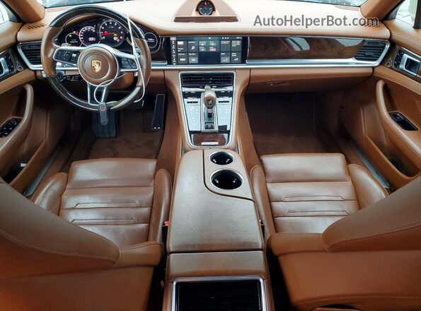 WP0AB2A76JL133142 2018 PORSCHE PANAMERA Blue Dashboard view