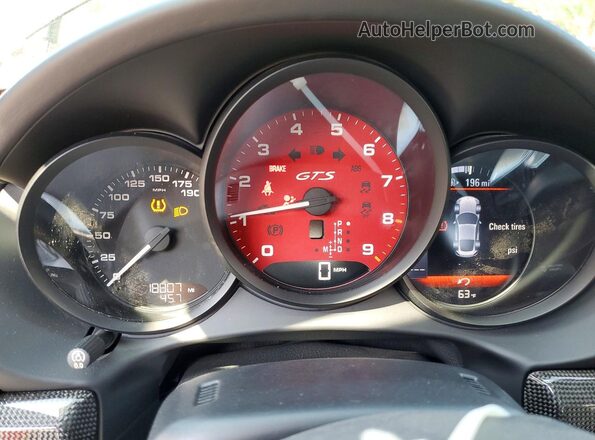 WP0AB2A80GK185826 2016 PORSCHE CAYMAN Black Widok zestawu wskaźników