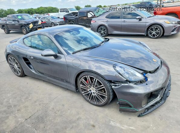 WP0AB2A89GK186179 2016 PORSCHE CAYMAN Серый Передняя правая четверть