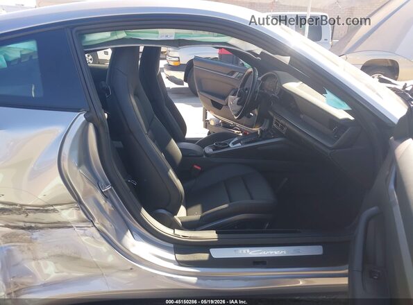 WP0AB2A9XMS222014 2021 PORSCHE 911 Gray წინა სალონის ხედი