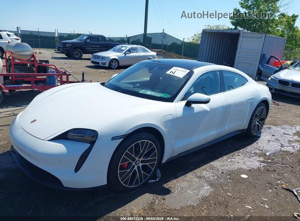 WP0AB2Y10LSA50268 2020 PORSCHE TAYCAN White Vista tres cuartos delantera izquierda