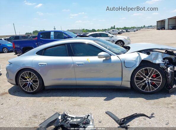 WP0AB2Y12MSA42643 2021 PORSCHE TAYCAN Серебряный Вид задней части салона