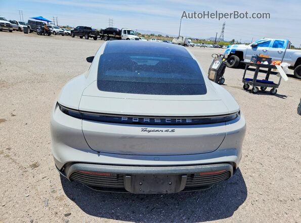 WP0AB2Y12NSA44460 2022 PORSCHE TAYCAN Gray Rear view