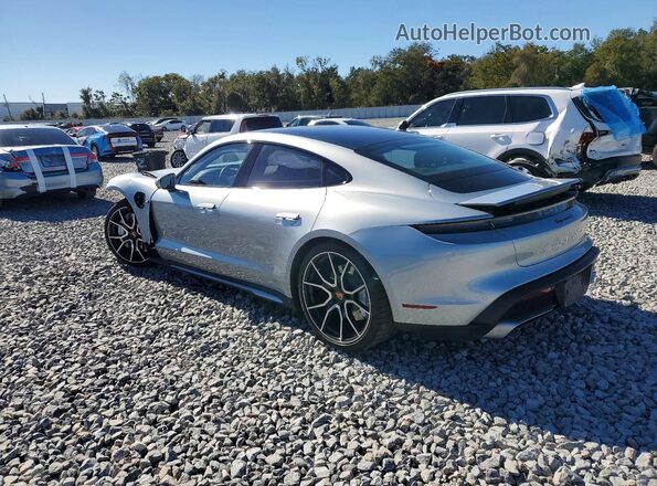 WP0AB2Y12SSA40775 2025 PORSCHE TAYCAN Silver Tył lewy
