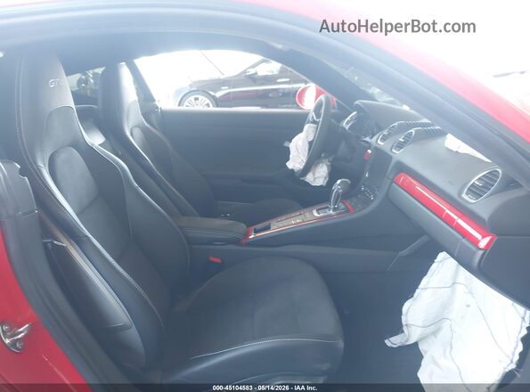 WP0AC2A80MK289323 2021 PORSCHE CAYMAN Red Вид салону спереду