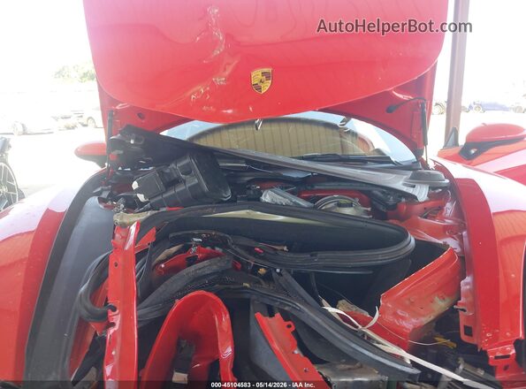 WP0AC2A80MK289323 2021 PORSCHE CAYMAN Red Вид ззаду