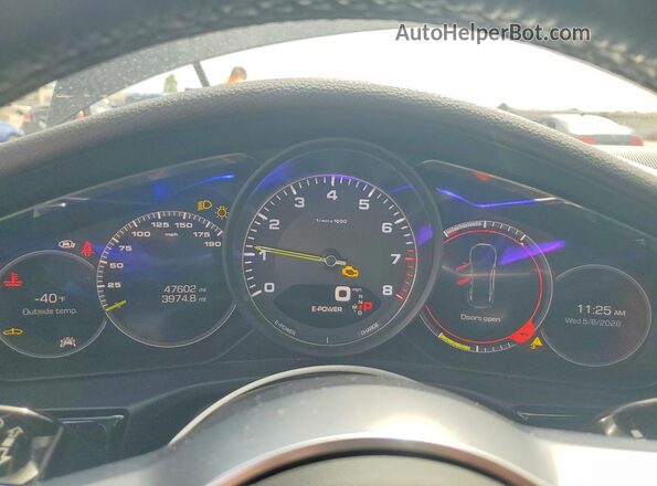 WP0AE2A79LL131010 2020 PORSCHE PANAMERA Black Instrument cluster view