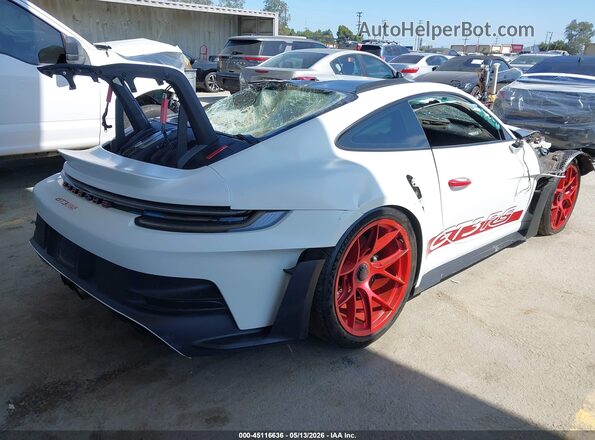 WP0AF2A96SS278033 2025 PORSCHE 911 Белый Задняя правая четверть