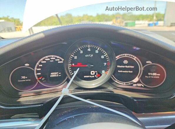 WP0AG2A73LL145964 2020 PORSCHE PANAMERA White Widok zestawu wskaźników