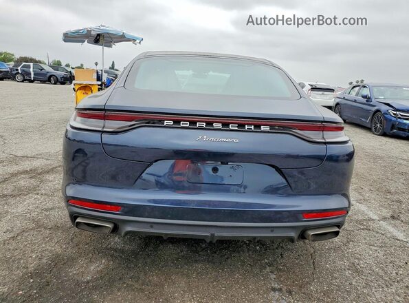 WP0AJ2A75ML114220 2021 PORSCHE PANAMERA Blue უკანა ხედი