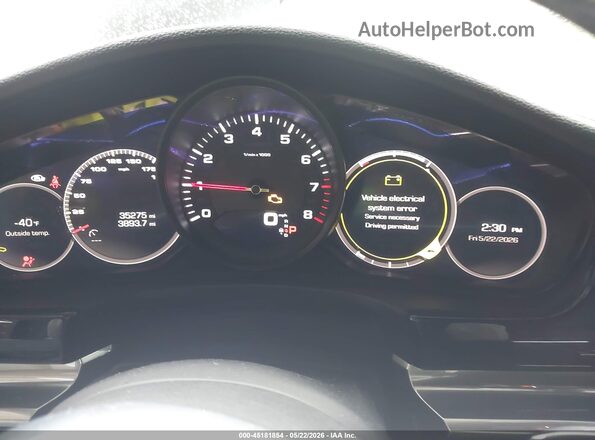 WP0CA2A76LL180041 2020 PORSCHE PANAMERA Black Widok tylnych siedzeń