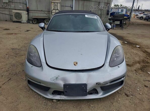 WP0CA2A80HS220216 2017 PORSCHE BOXSTER Серебряный Вид спереди